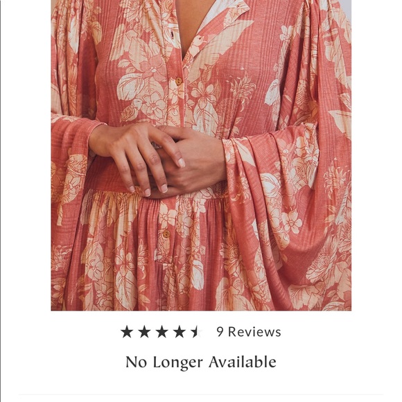 Free People Peachy Pink Romper Large. Bat wings. - Picture 9 of 9